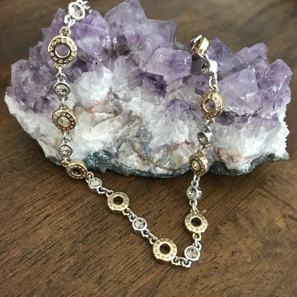 Coach Two Tone Crystal Necklace